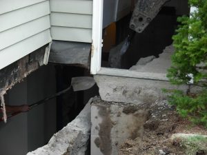 Basement Wall Replacement -- Removing old foundation wall