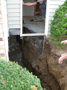 Basement Wall Replacement -- Excavation inspection