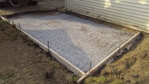 Driveways and Patios -- Patio prior to pour