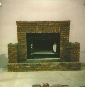 Masonry -- New brick fireplace