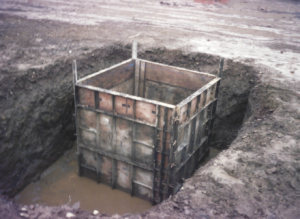 Foundations - Form for foundation piling